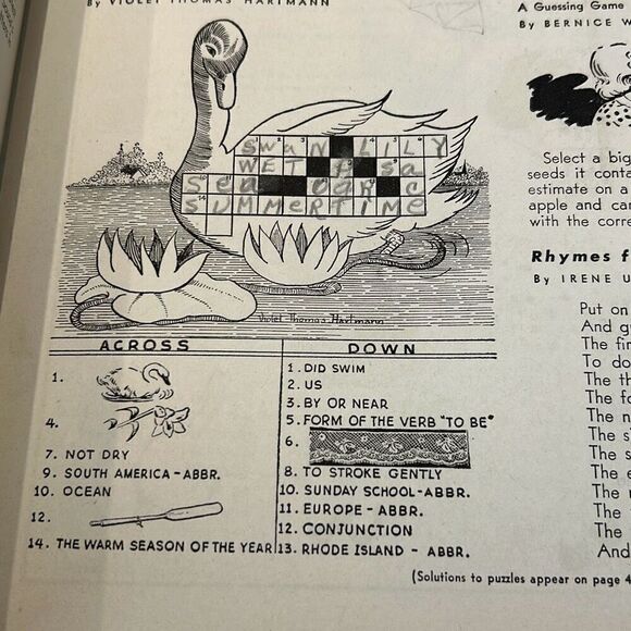 VTG Children's Activities For Home & School Magazine Book May1950 - Picture 6 of 7